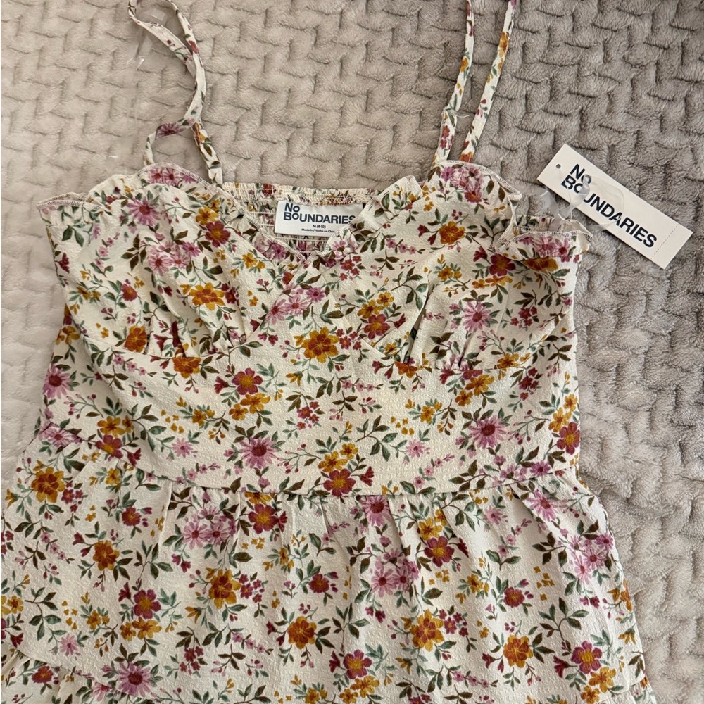 Women’s Floral Sundress w/adjustable Spaghetti Straps, Size M, BNWT - Picture 3 of 9